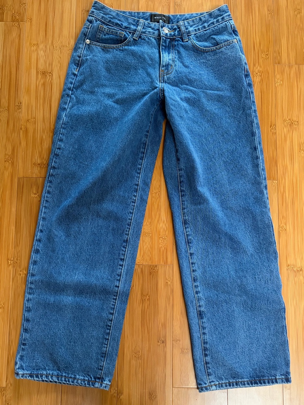 White Fox Wide Leg Low Rise Jeans